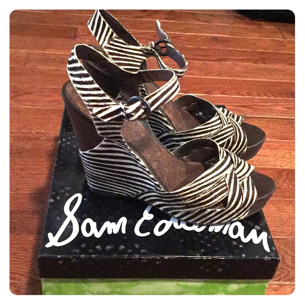 Zebra print wedges